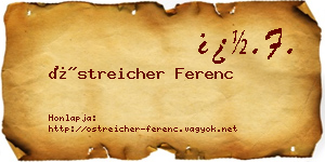 Östreicher Ferenc névjegykártya